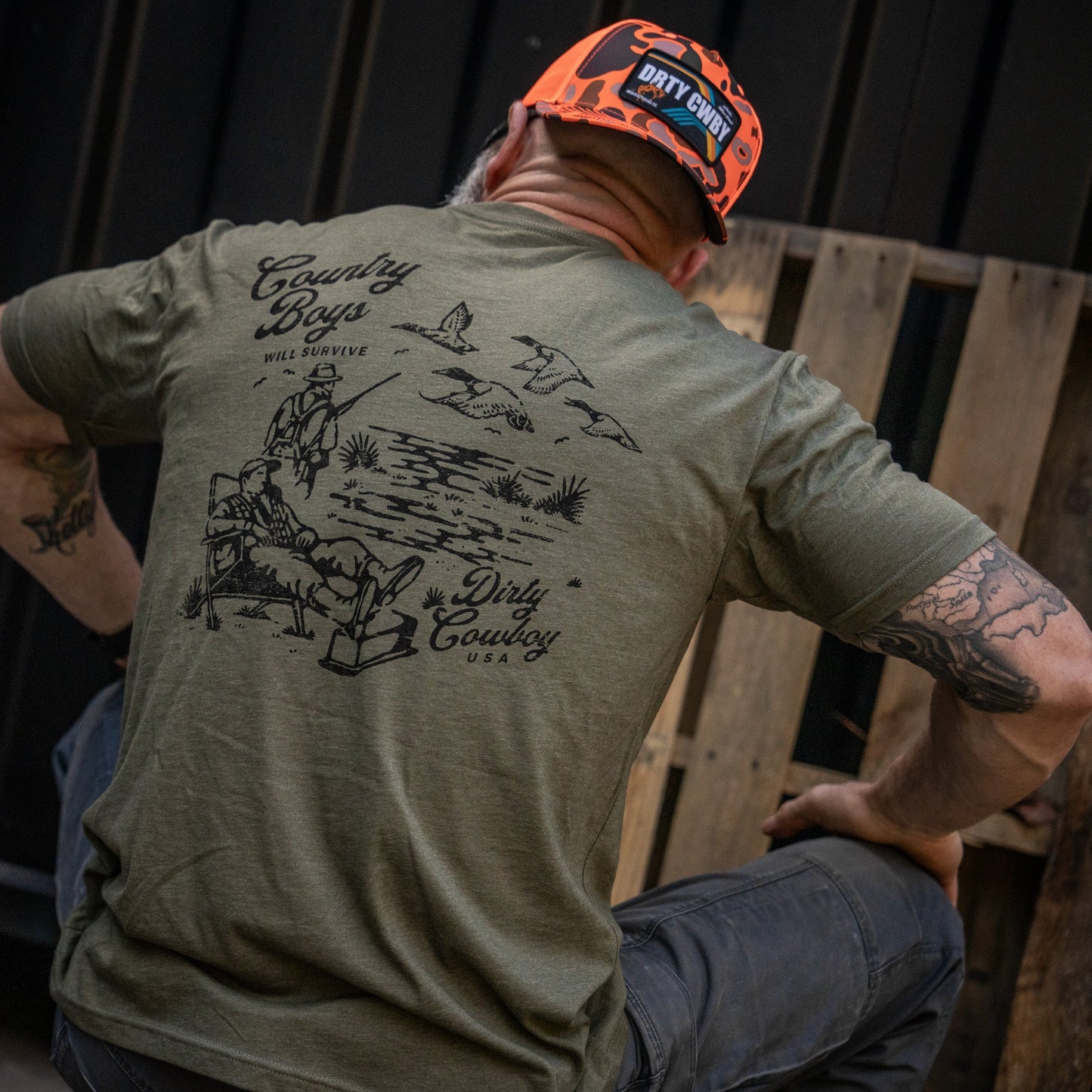 Country Boy's Will Survive Men's T-Shirt