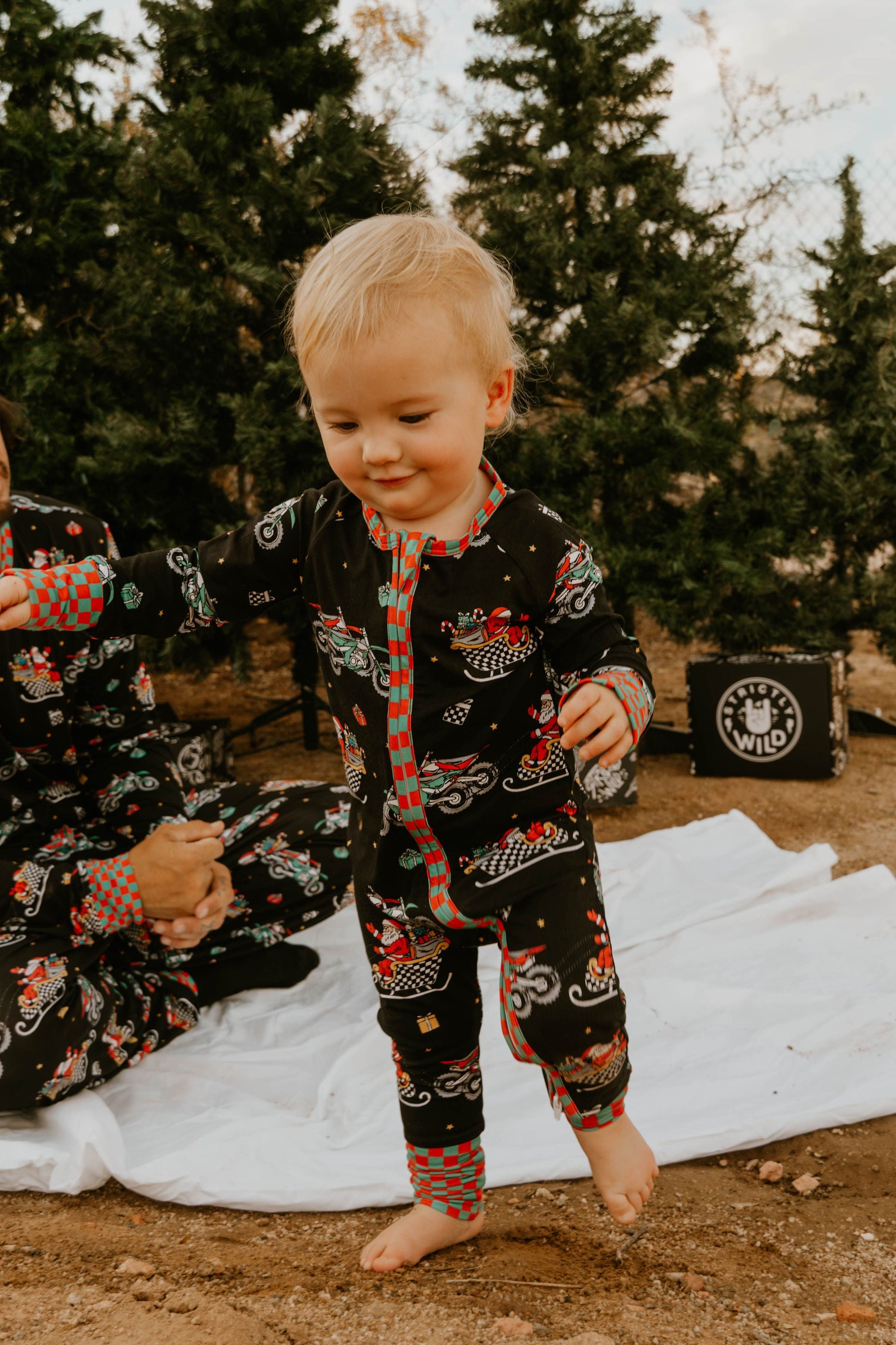 Santas Speedy Sleigh Zip Up Pajamas *PREORDER - SHIPPING OUT BETWEEN NOV 10-17* Strictly Wild