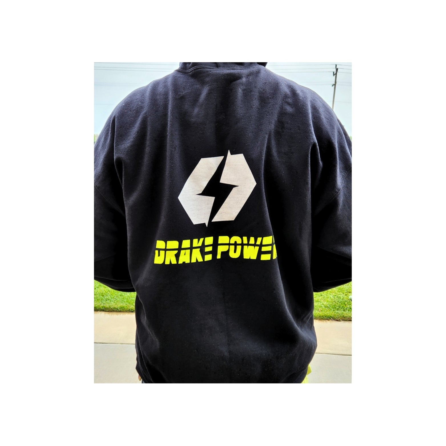 CLASSIC HI-VIZ DP PULLOVER HOODIE - Rustic Voltage Co Drake Power