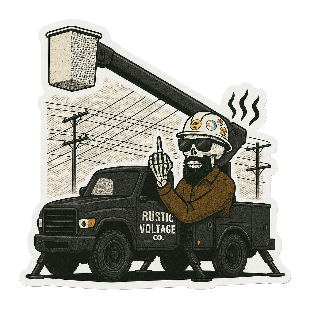 Blackout Bucket truck Rustic Voltage Co