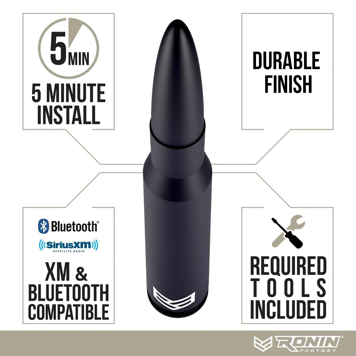 TUFFLOCK® BULLET ANTENNA FOR DODGE RAM