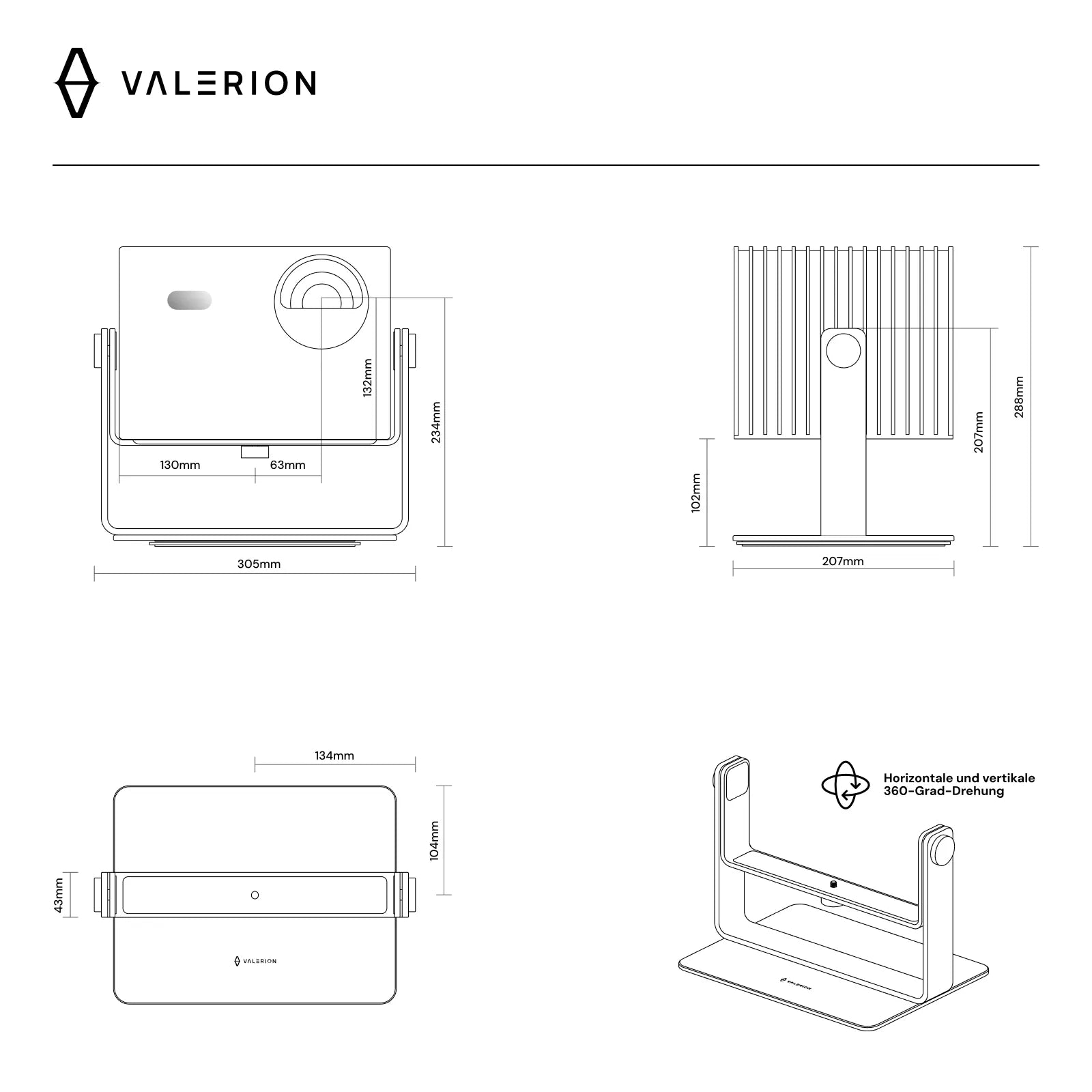 Valerion Desktop Gimbal Stand Valerion