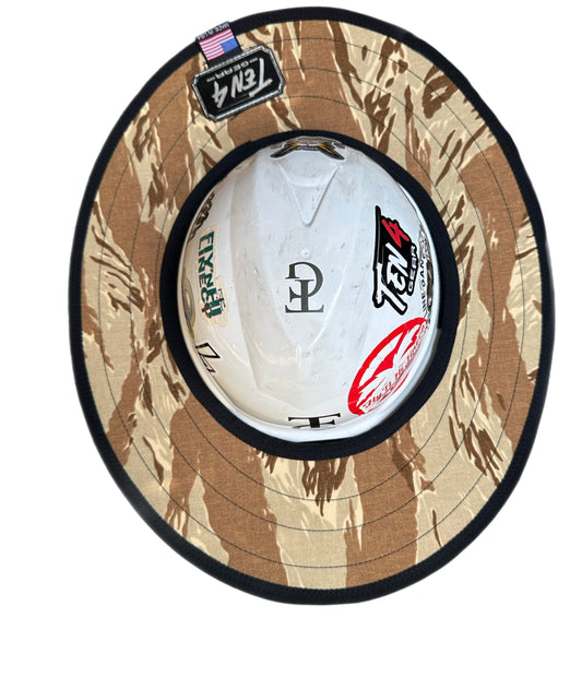 Desert Tiger Stripe Camo - Hard Hat Sun Shade Visor Ten4 Gear
