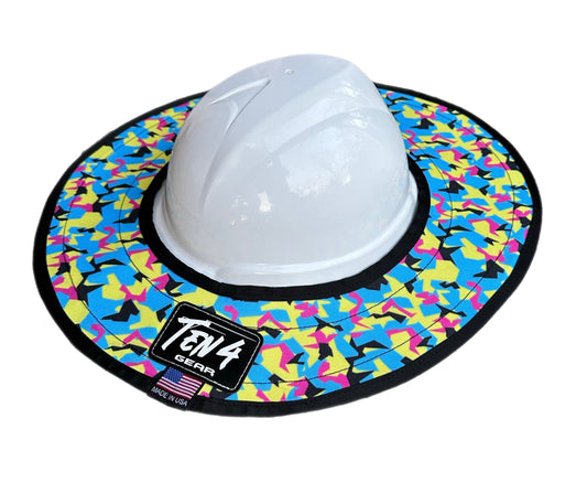 The Pop Rocks - Hard Hat Sun Shade Visor - Rustic Voltage Co Ten4 Gear 