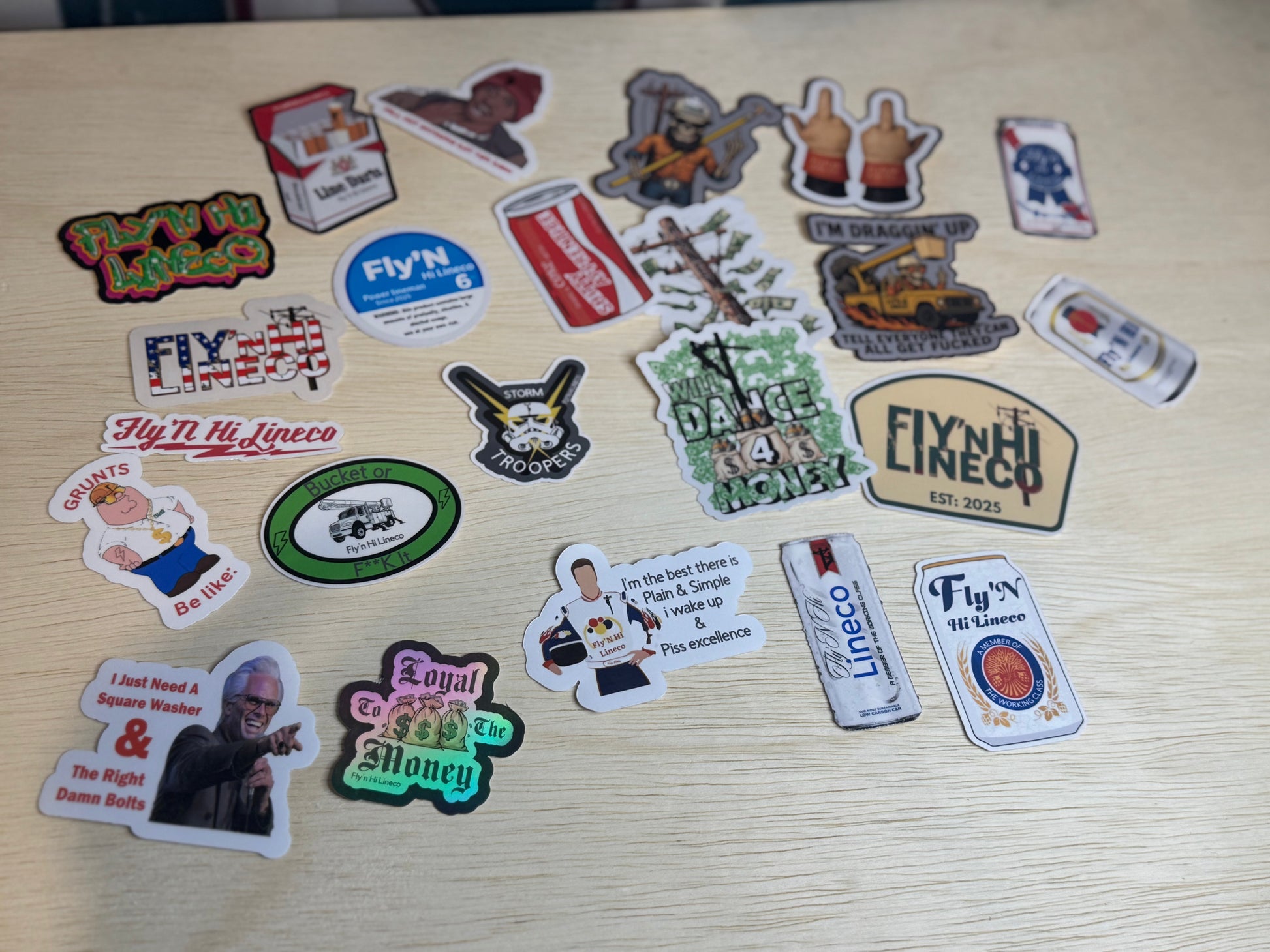 Master sticker pack. Fly’N Hi Lineco