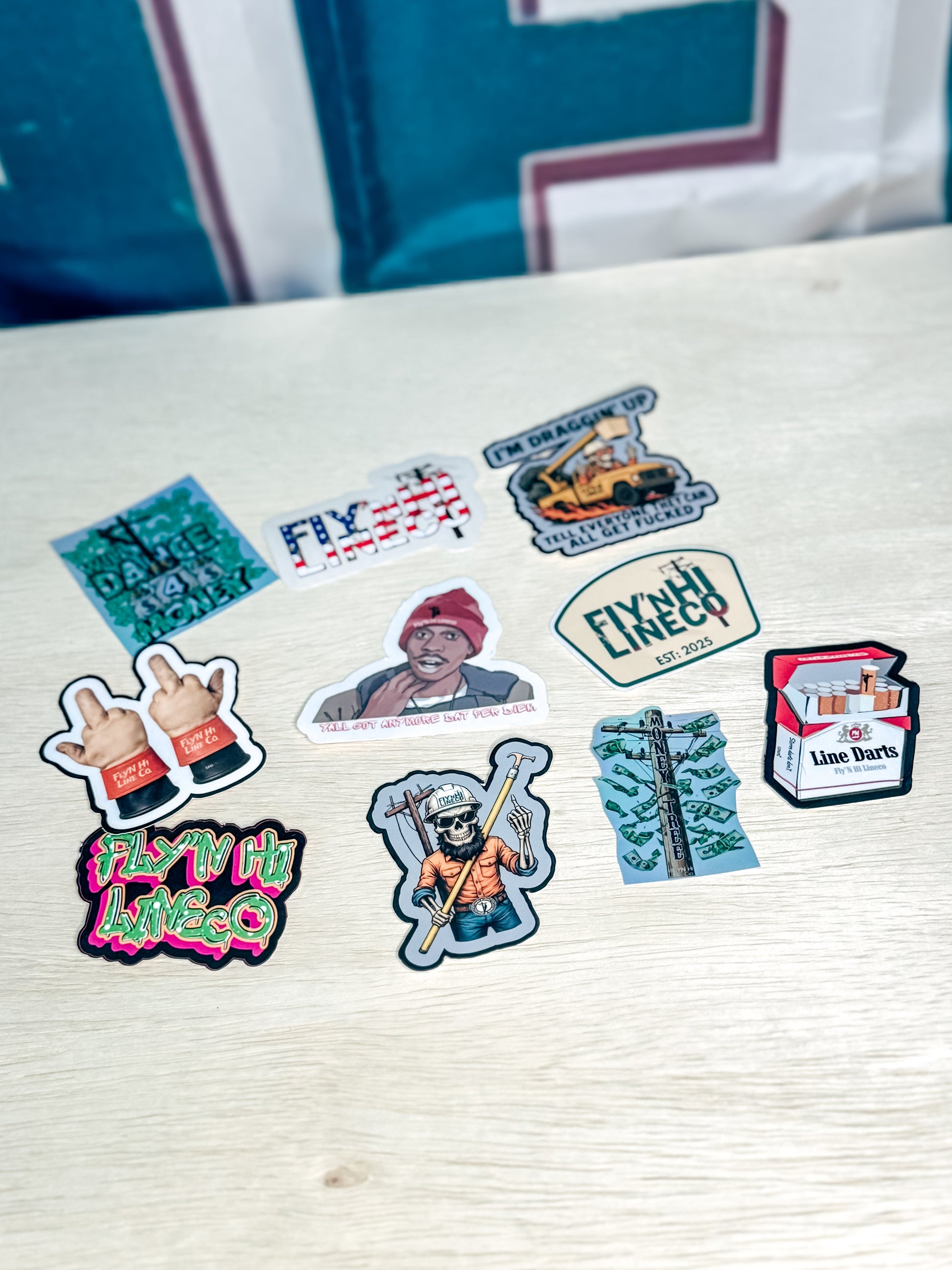 Drag’n Up sticker pack Fly’N Hi Lineco