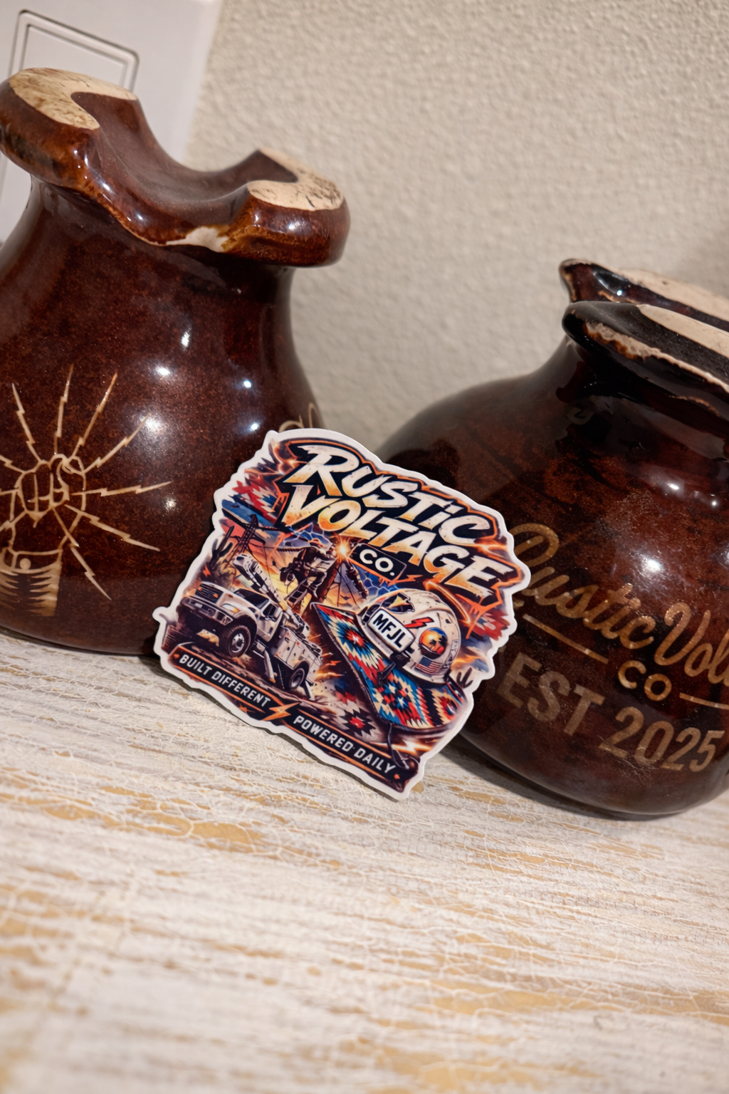 Rustic Voltage MFJL sticker
