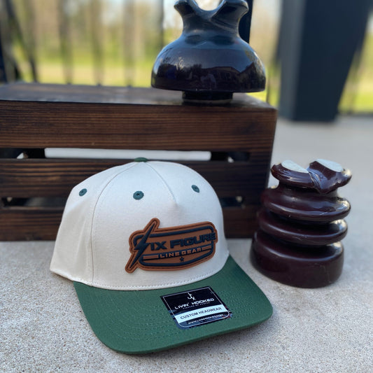 Green & Khaki Livin' Hooked Hat Six Figure Line Gear