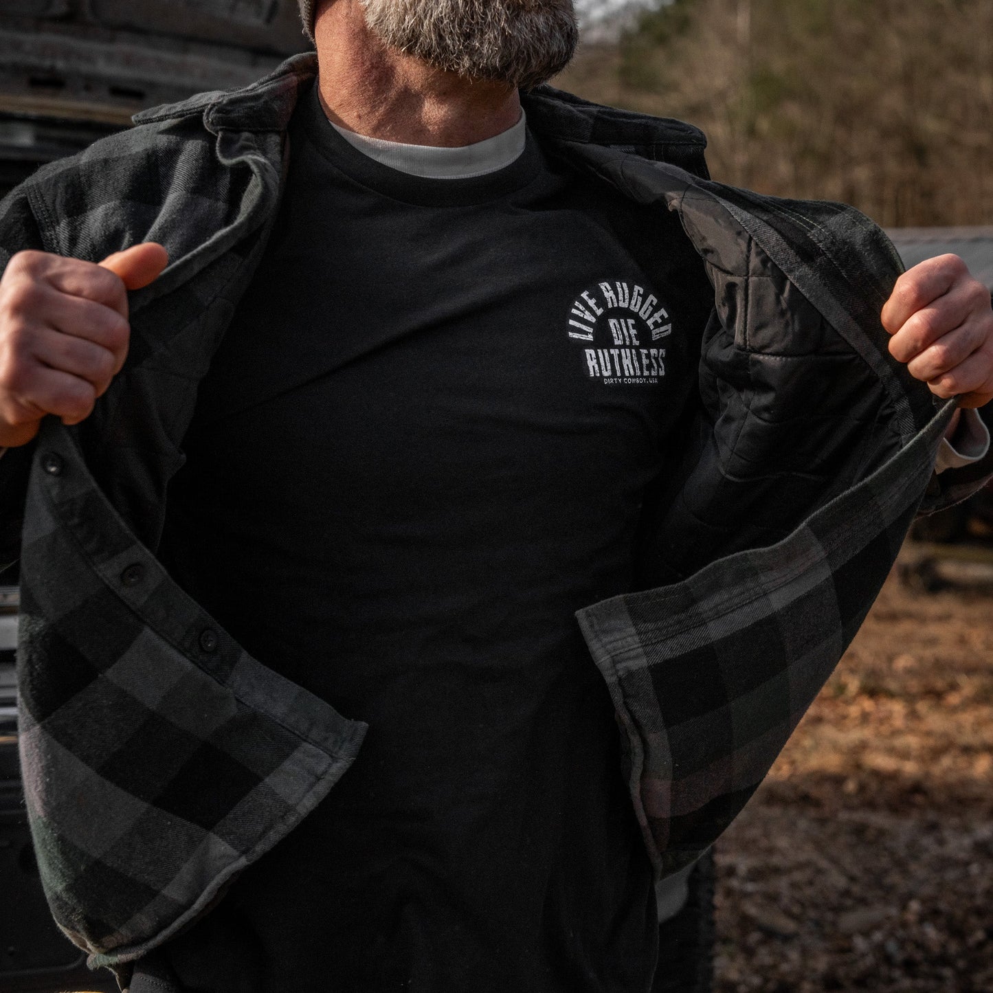 Live Rugged Die Ruthless Men's T-Shirt