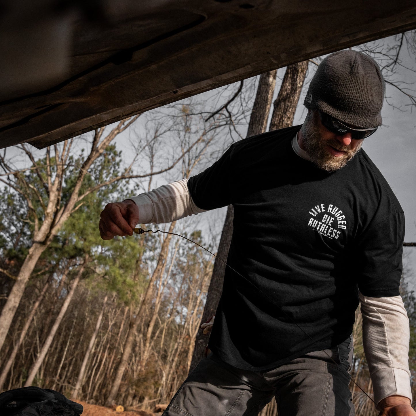 Live Rugged Die Ruthless Men's T-Shirt