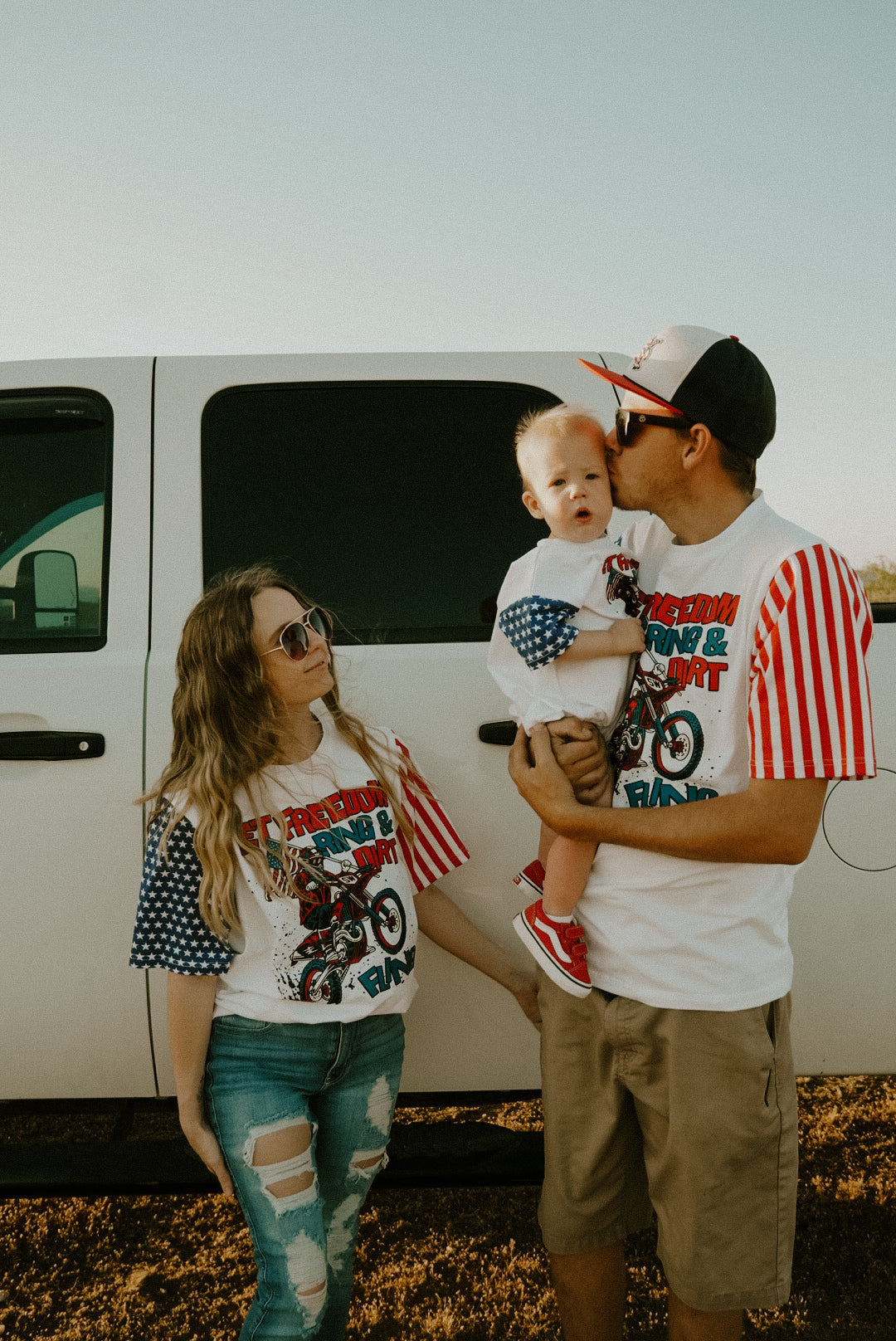 Let Freedom Ring & Dirt Fling T-Shirt Romper Strictly Wild