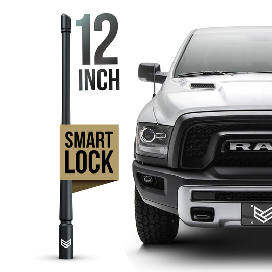 SMARTLOCK™ SHORT FLEXIBLE ANTENNA FOR DODGE RAM 12 INCH (NEW!)