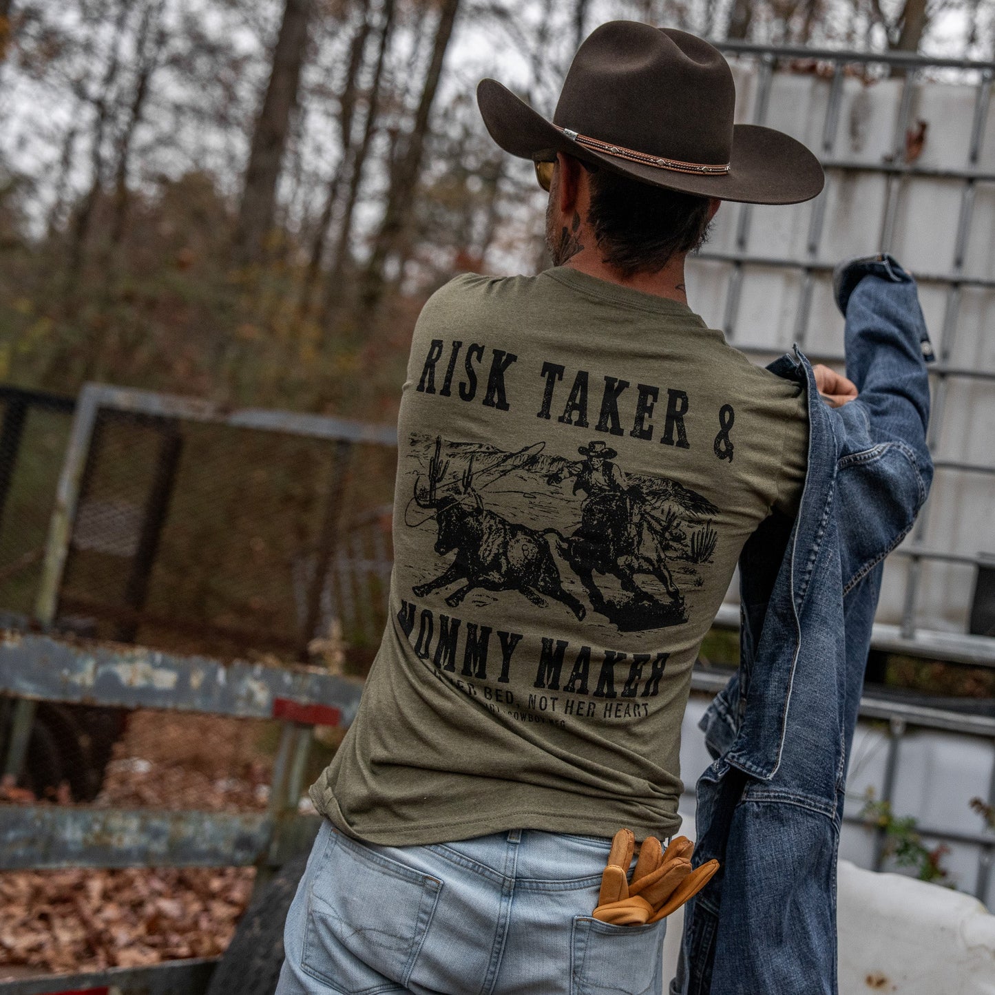 Risk Taker & Mommy Maker Men's T-Shirt