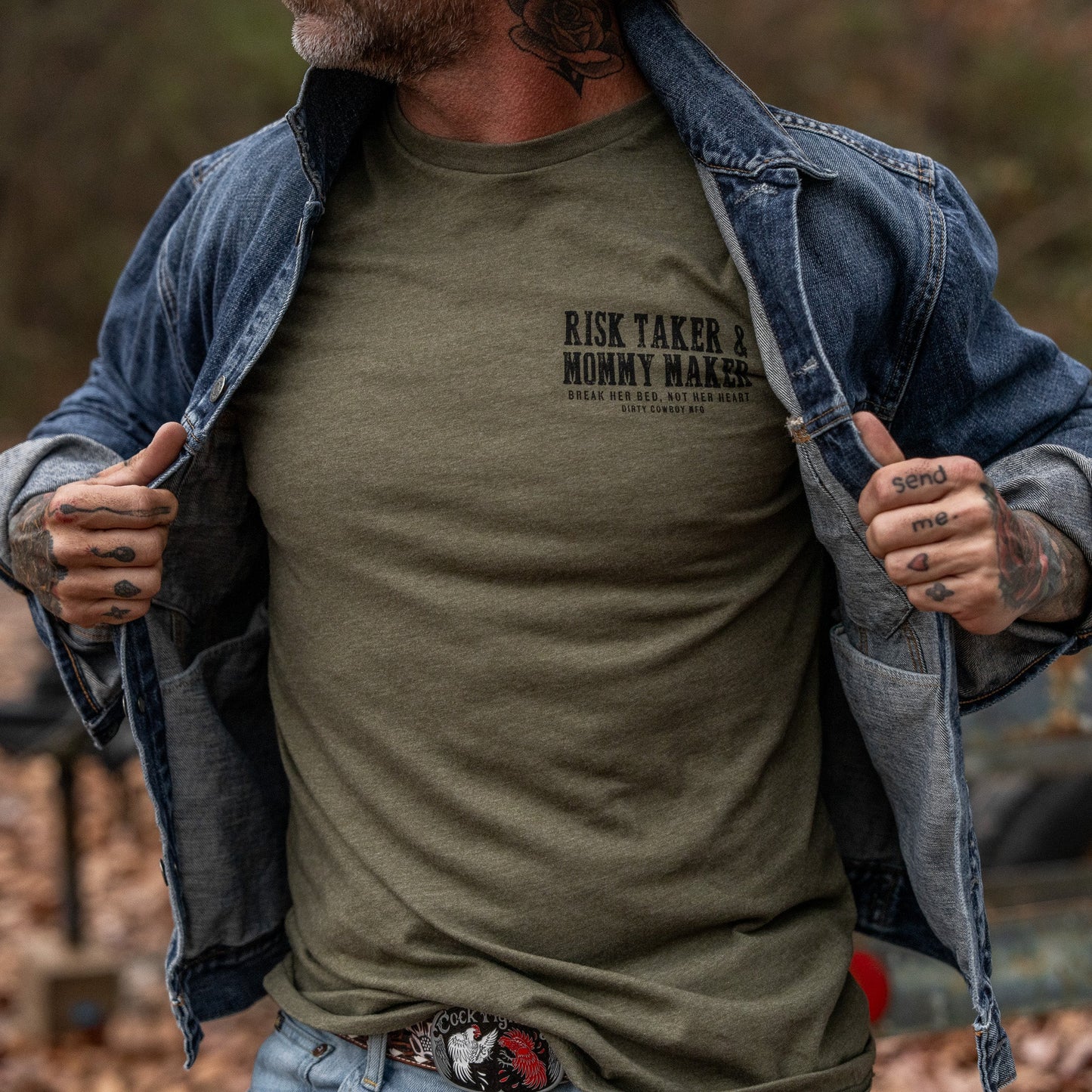 Risk Taker & Mommy Maker Men's T-Shirt
