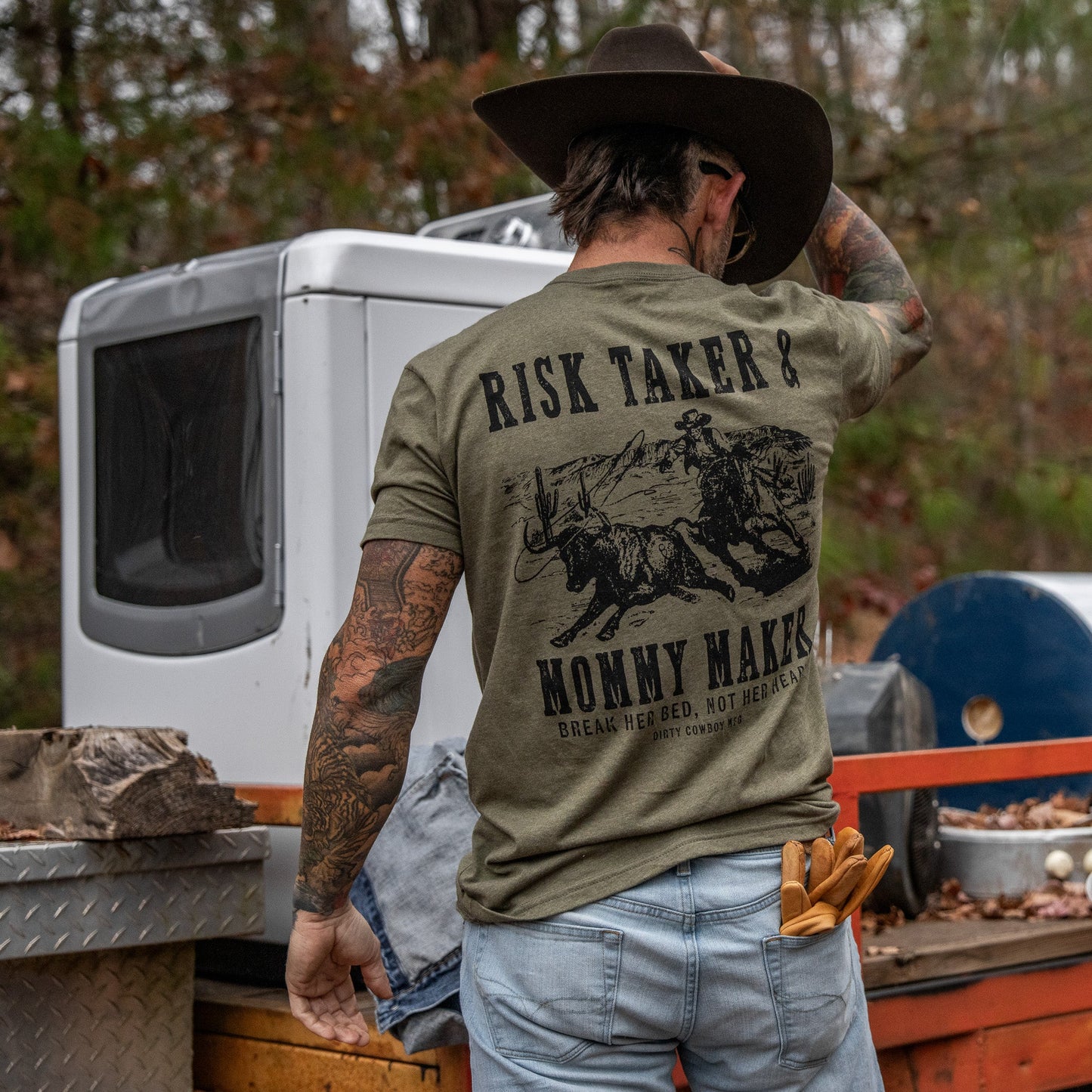 Risk Taker & Mommy Maker Men's T-Shirt