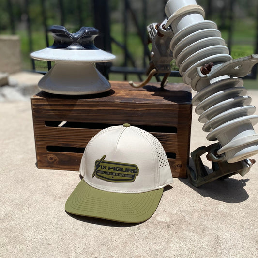 Sand & Olive Dura-Bull Hat Six Figure Line Gear