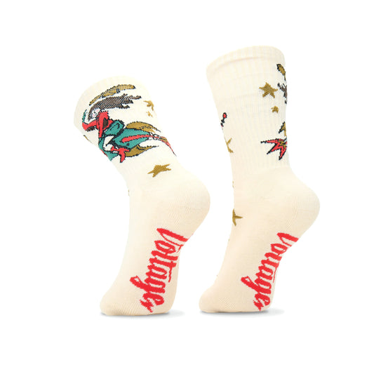 Space Cowgirl Lucky Cotton Crew Socks VOLTAGE LTD