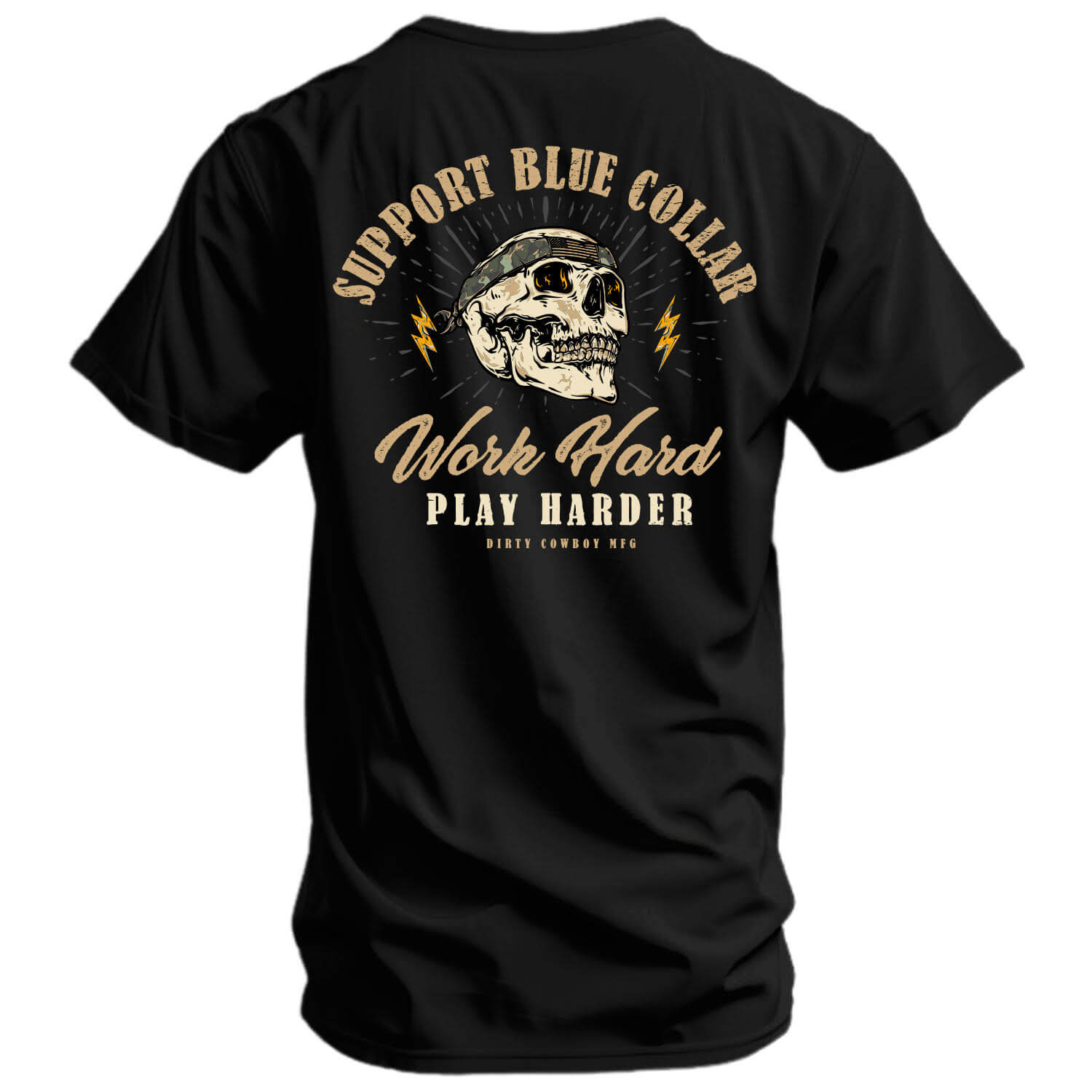 Work Hard Play Harder Men's T-Shirt DIRTY COWBOY MFG
