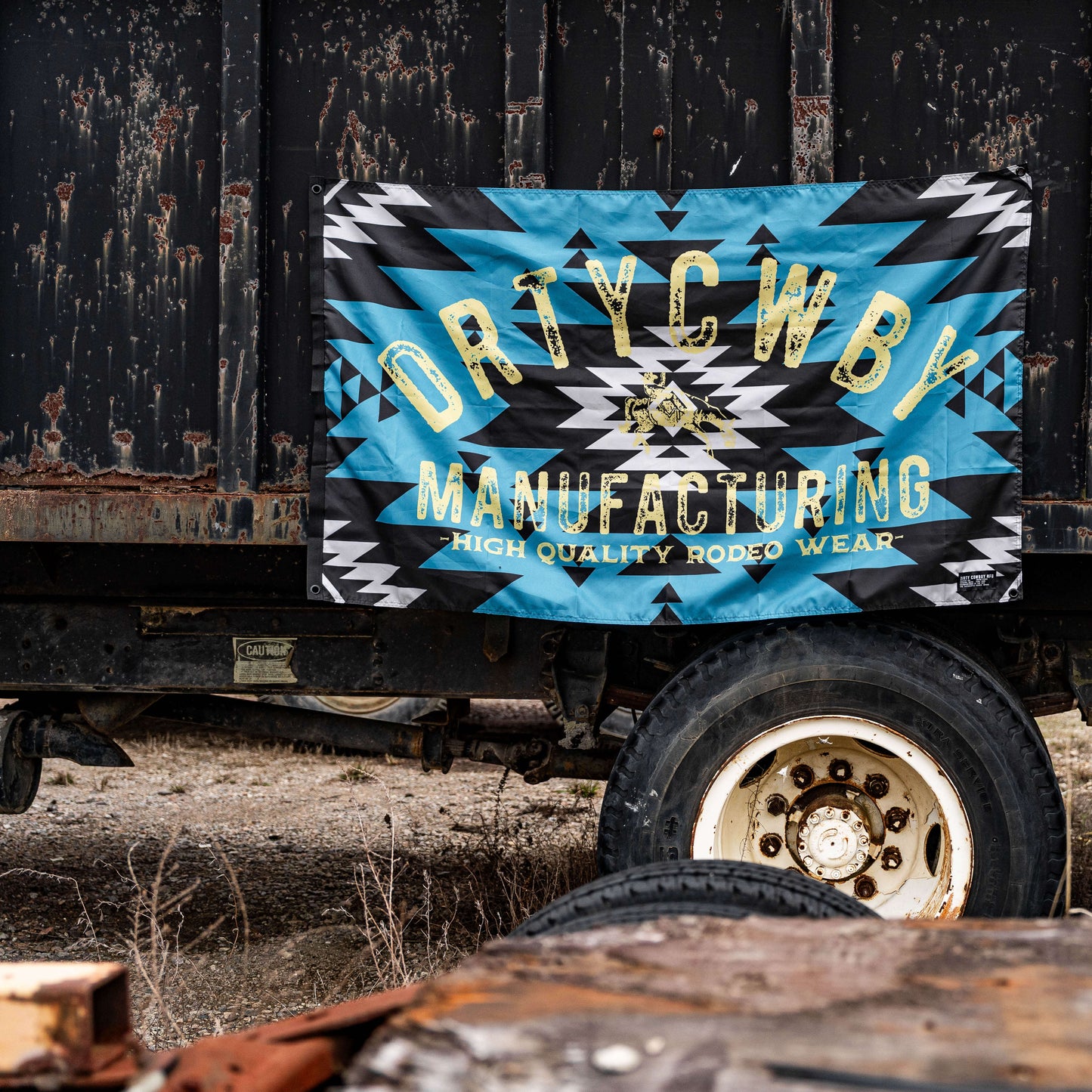 Dirty Cowboy Branded Aztec Flag DIRTY COWBOY MFG