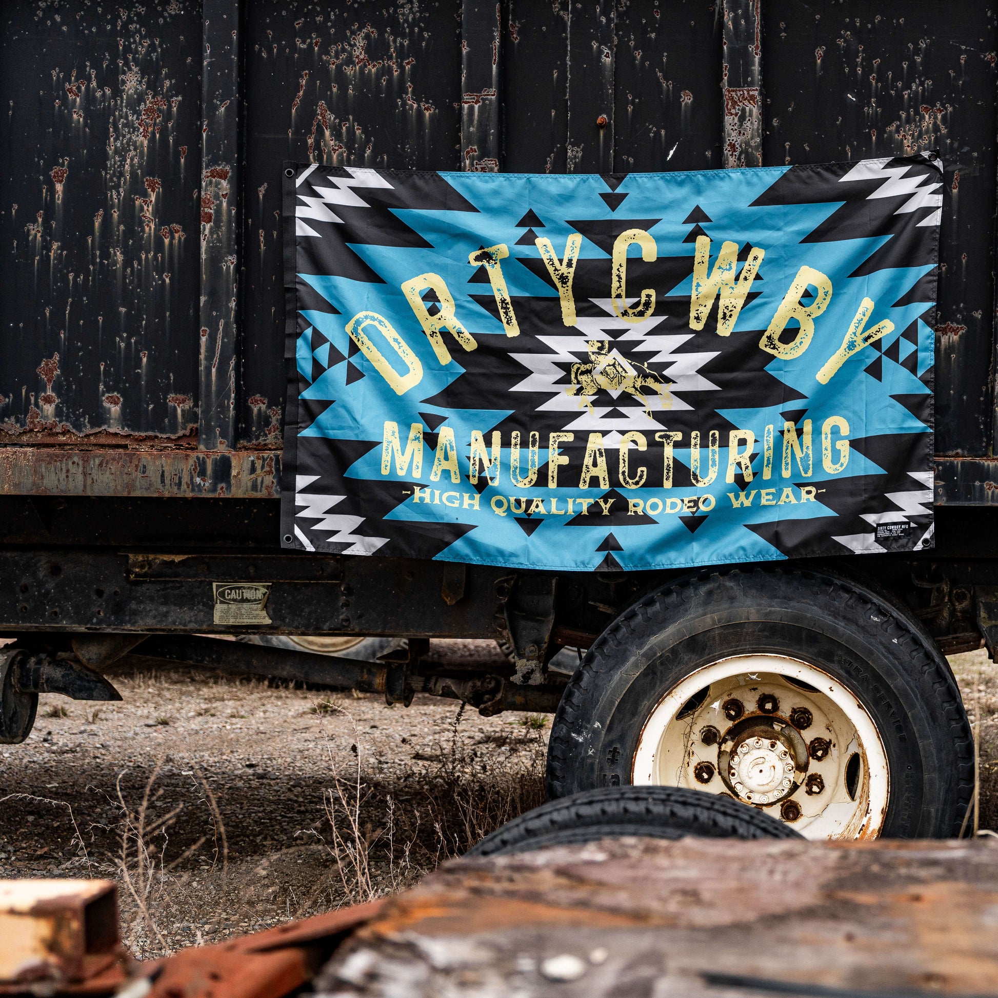 Dirty Cowboy Branded Aztec Flag DIRTY COWBOY MFG