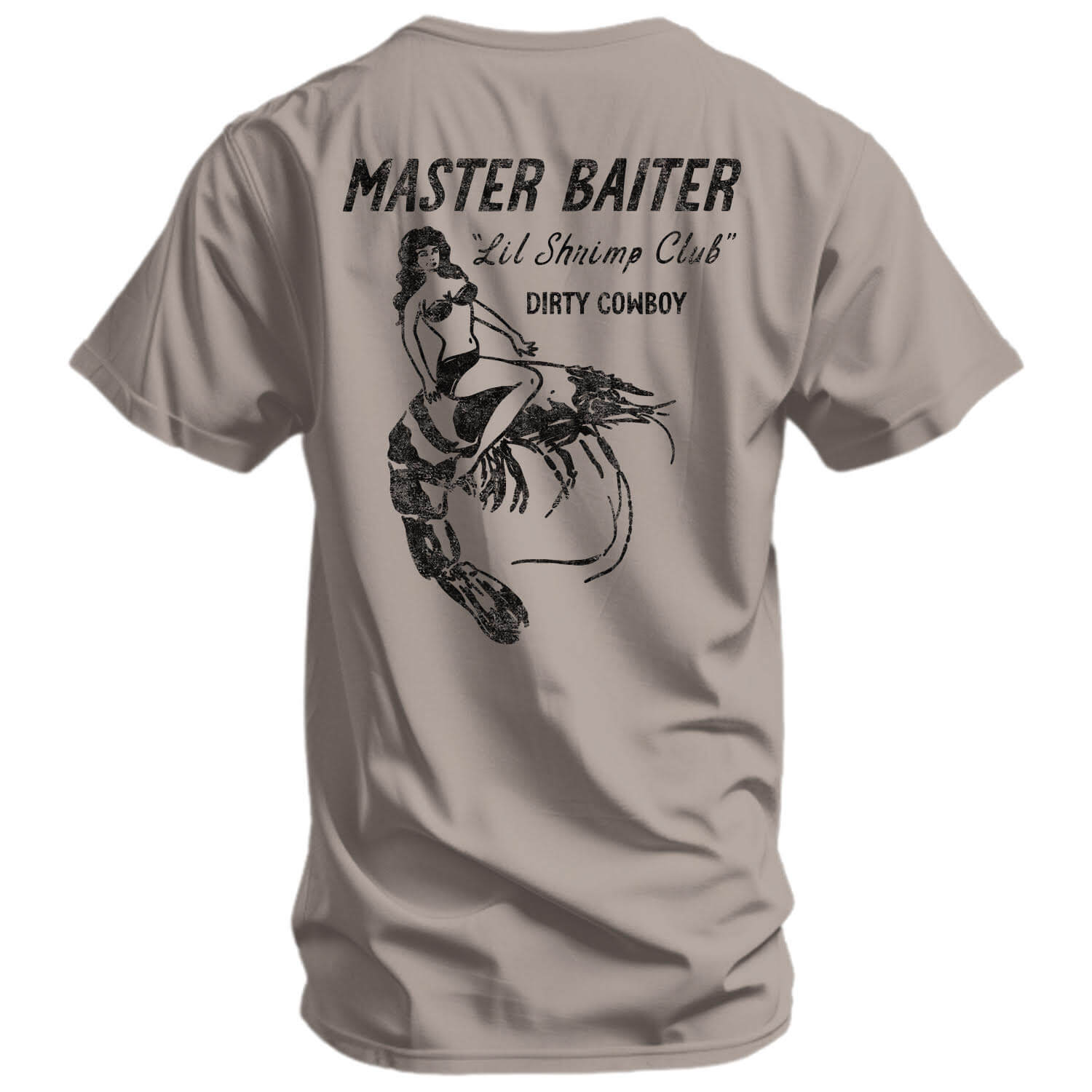 Master Baiter "Lil Shrimp Club" Men's T-Shirt DIRTY COWBOY MFG