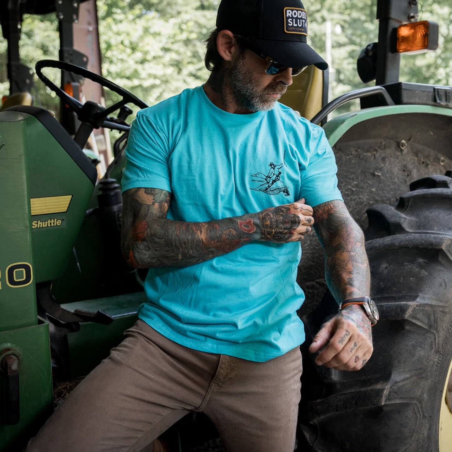 Live Dirty. Die Cowboy Men's T-Shirt