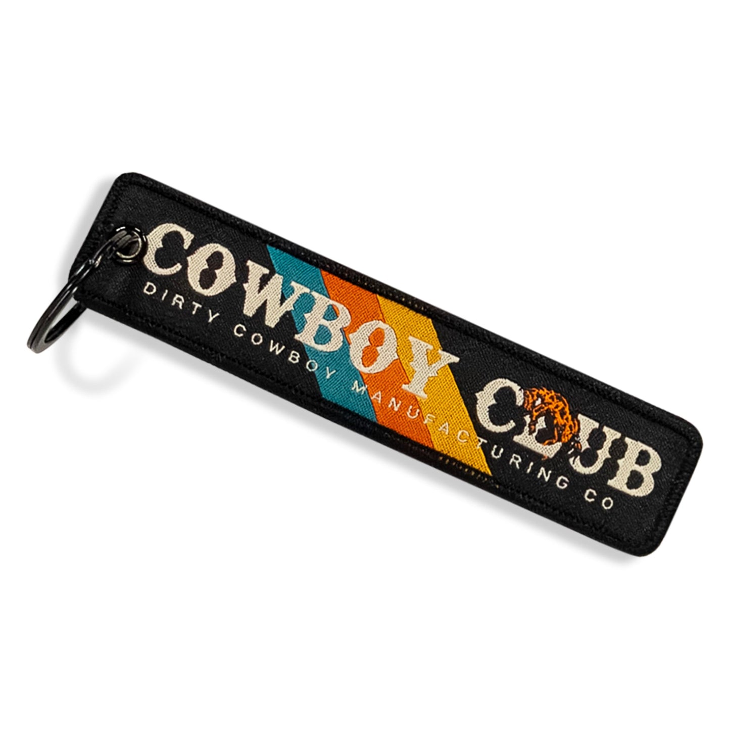 Cowboy Club Flight Tag Keychain