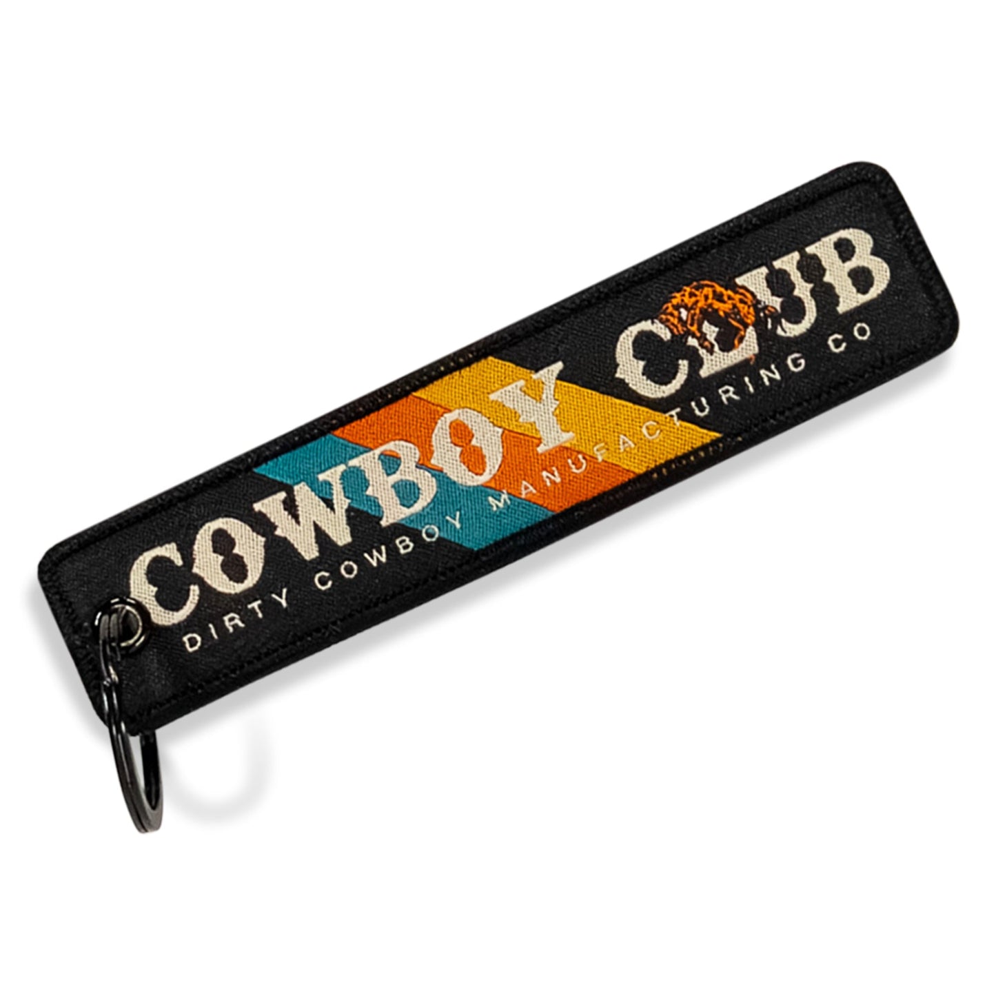 Cowboy Club Flight Tag Keychain
