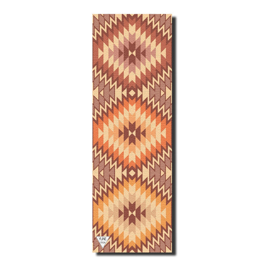 Yoga Mat | 6mm Thick | Tan | Non-Slip | Eco Friendly | Yune Yoga | Red Rocks Sunrise