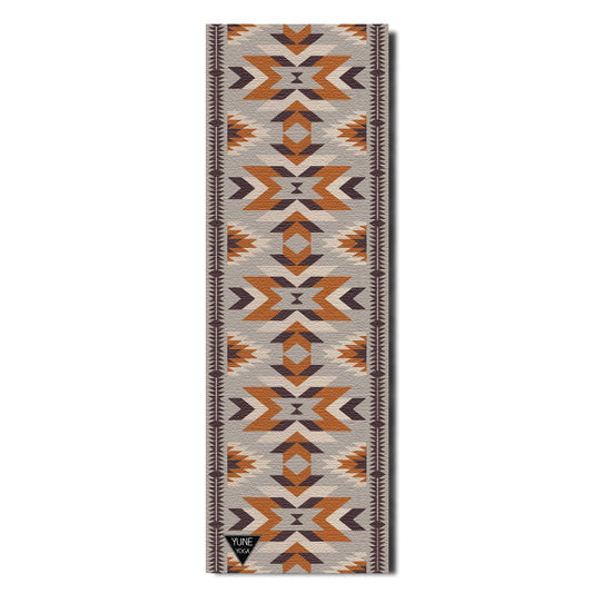 Yoga Mat | 6mm Thick | Multi Color Striped | Non-Slip | Eco Friendly | Yune Yoga | Teton Canyon