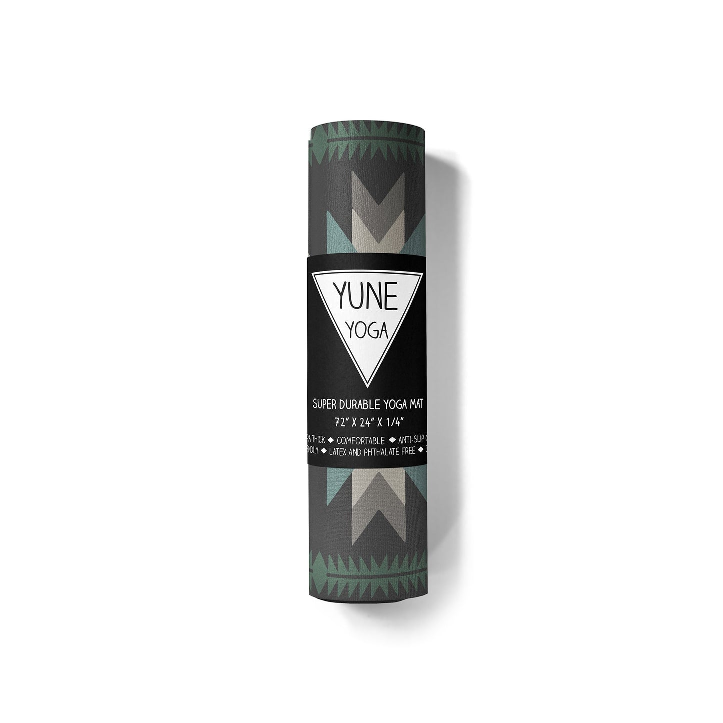 Yoga Mat | 6mm Thick | Green | Non-Slip | Eco Friendly | Yune Yoga | Teton Valley
