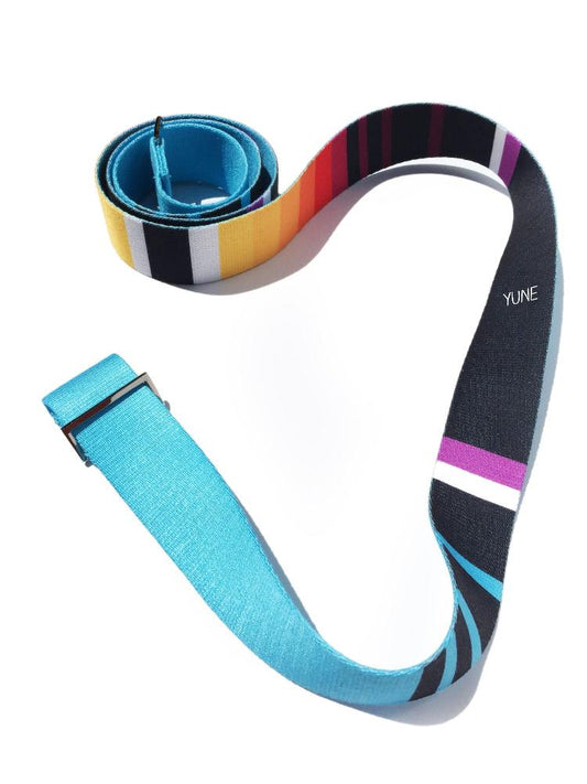 Yoga Strap | Stretching Strap | Metal Buckles | Blue | Yune Yoga | The Horatio