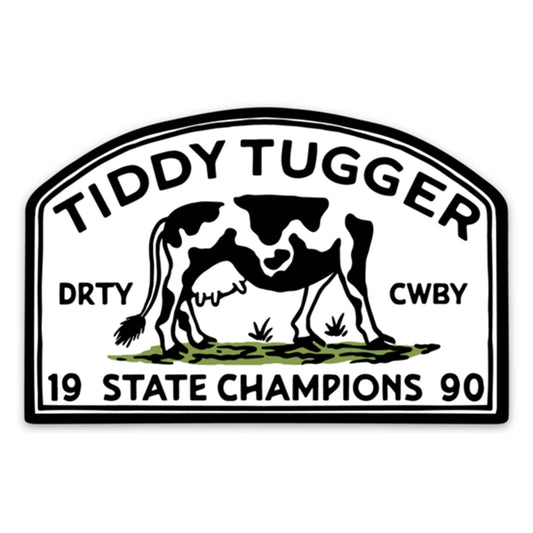 Tiddy Tugger State Champs Decal DIRTY COWBOY MFG