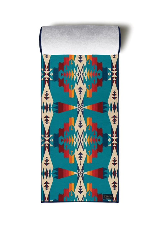 Yoga Towel | Lightweight | Turquoise | Silicon Non Slip Nubs | Microfiber | Yune Yoga | Tucson Turquoise